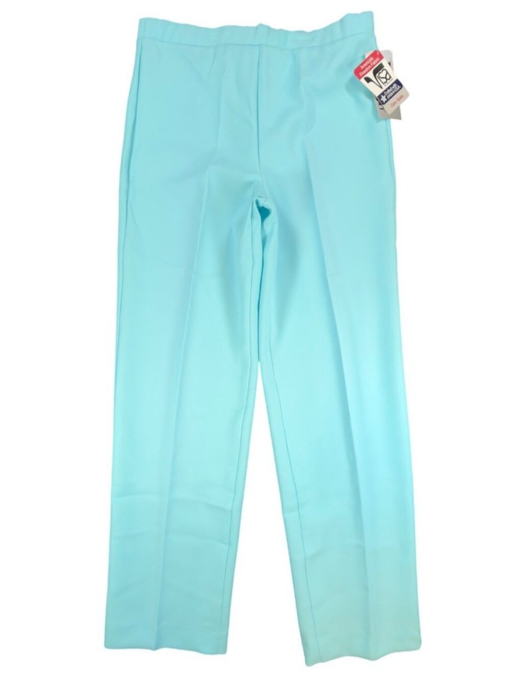 Donnkenny Pull On Pants Womens 10 Blue Polyester Straight Vintage‎ Made In USA